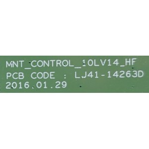 TARJETA CONTROLADORA PARA MONITOR DELL / NÚMERO DE PARTE 37016D / LJ41-14263D / MANT_CONTROL_10LV14_HF / LJ97-05639A / DISPLAY LSE300FL01-001 / MODELO UP3017Q	